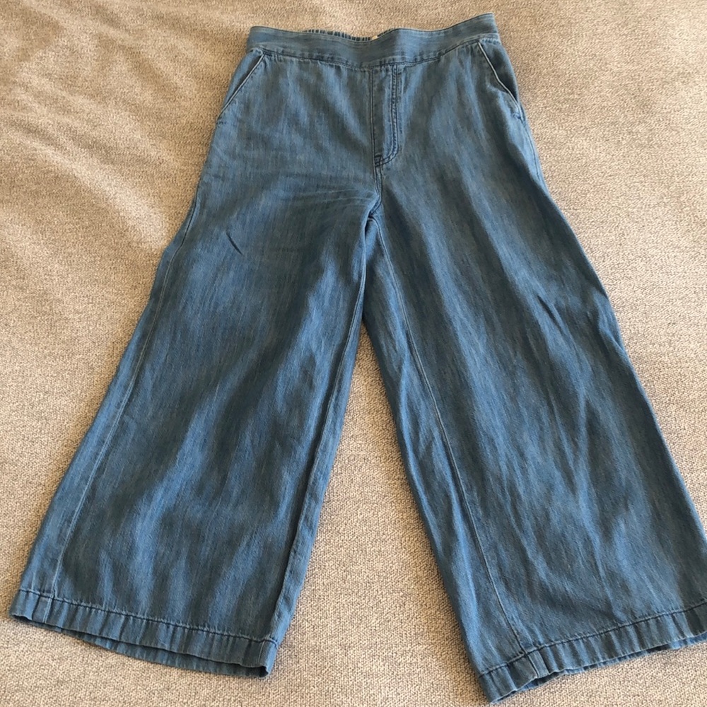 Madewell wide leg cropped pant, size XXS
